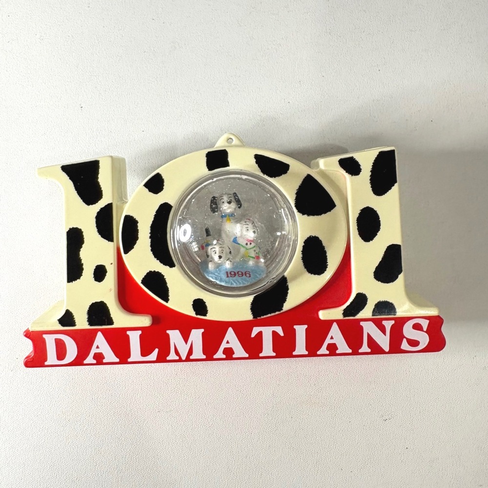 Vintage Disney 101 Dalmatians 1996 Snow Globe Christmas Ornament Holiday Decor